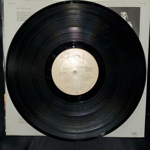 1977 Here at Last BEE GEES Live LP Double Album Record Vinyl - Picture 15 of 16